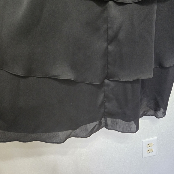 Xscape Maxi Black Scallop Skirt Size 12 - Picture 5 of 9